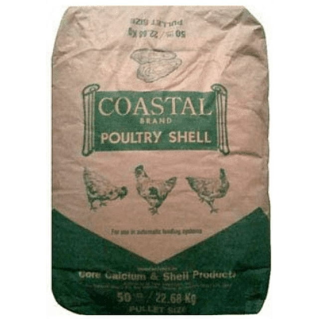 Coastal Oyster Shell Calcium Supplement for Chickens and Ducks (50 lb