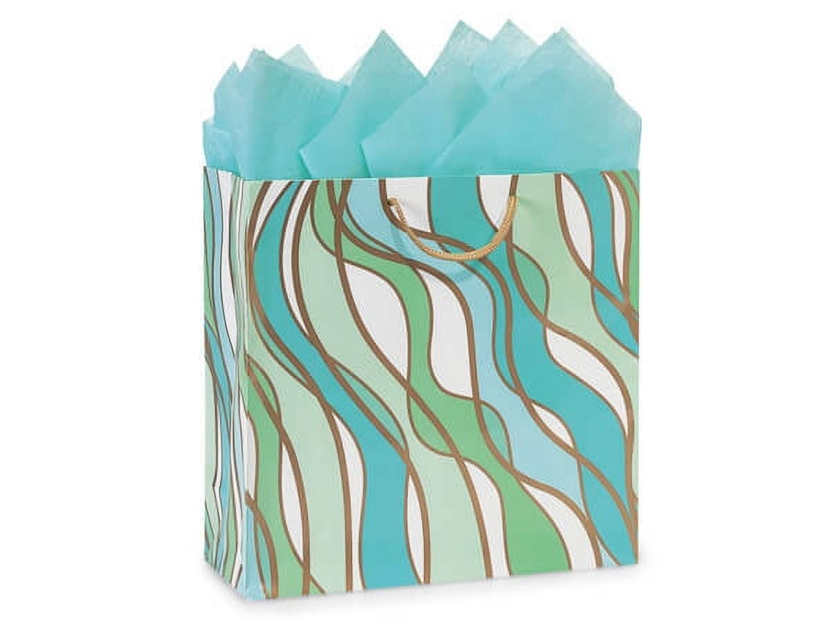 Coastal Paradise Gloss Gift Bags, Filly 12x5x12", 10 Pack