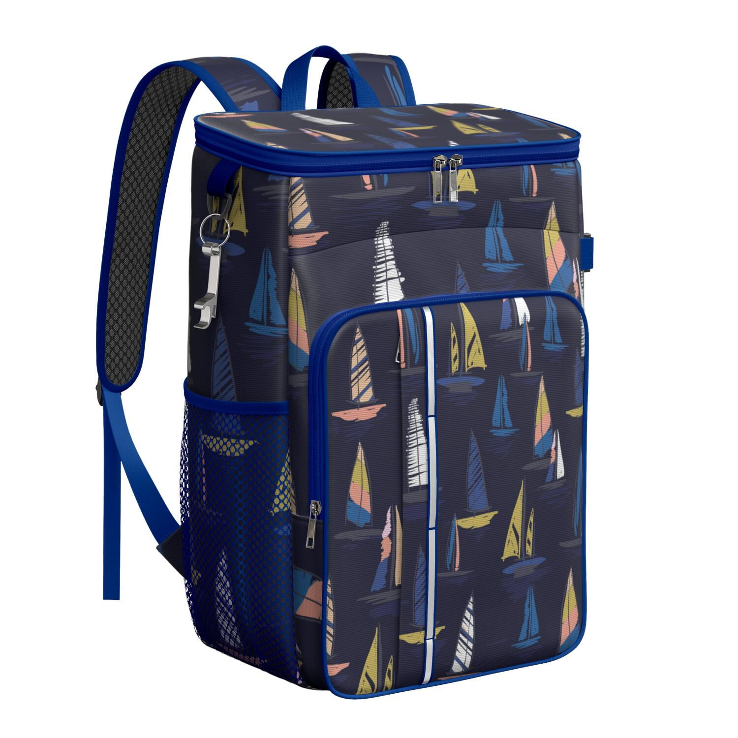 Coastal Paradise Insulated Backpack Cooler - Lightweight 20L Picnic Backpack for Beachgoers & Outdoor Enthusiasts