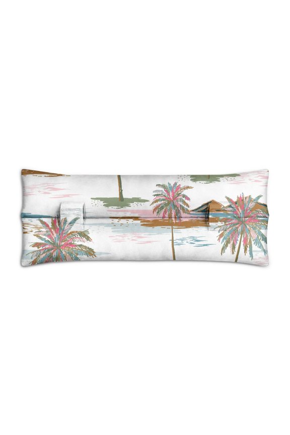 Coastal Paradise Mastectomy Car Pillow - Double Strap Design for Pressure Relief & Comfort
