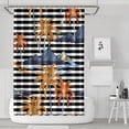 thumbnail image 1 of Coastal Paradise Waterproof Shower Curtain, Boho Tropical Fabric with Hooks, Machine Washable Hawaiian Island Classic and Exotic Palm Tree Bathroom Shower Curtain, 1 of 5