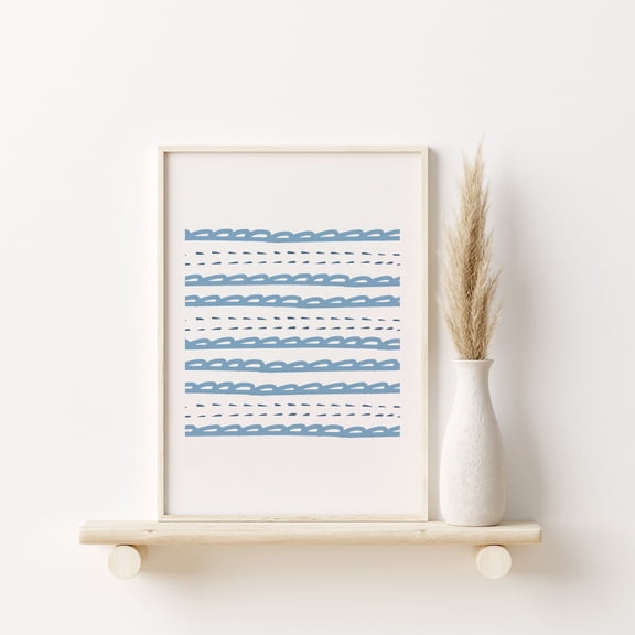 Coastal Beach Abstract Wall Art Print - Walmart.com
