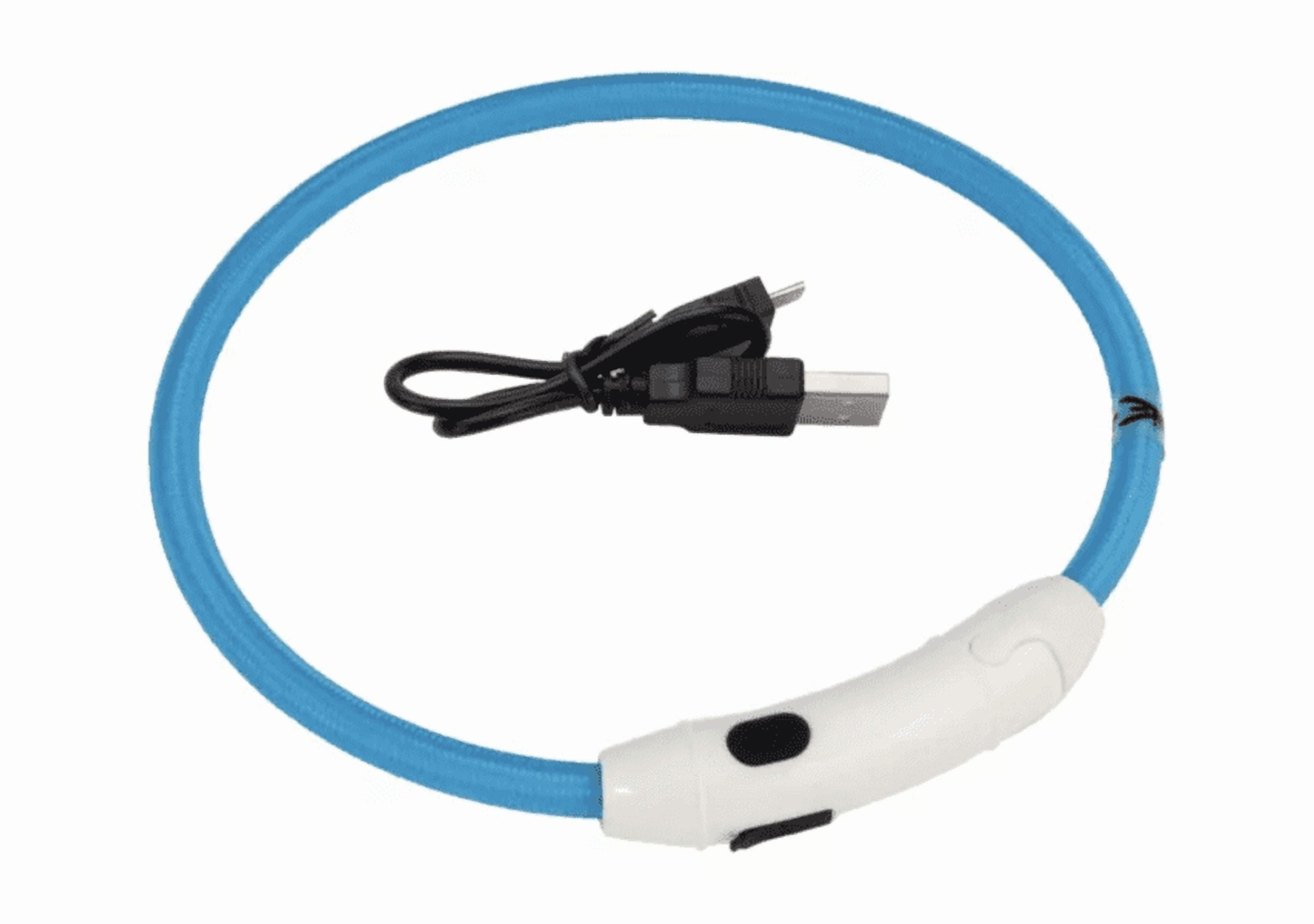 Coastal Pet Coastal USB Light-Up Neck Ring, Blue, 24 in. Maximum