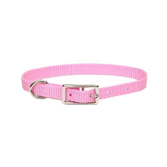 Coastal Pet Products 00301 B PKB12 Dog Collar, Pink Nylon, 3/8 x 12-In.