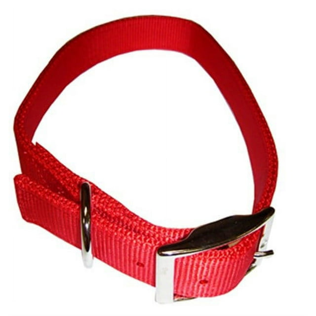 Coastal Pet Products 02901 B RED24 Dog Collar, 2-Ply, Red Nylon, 1 x 24-In.