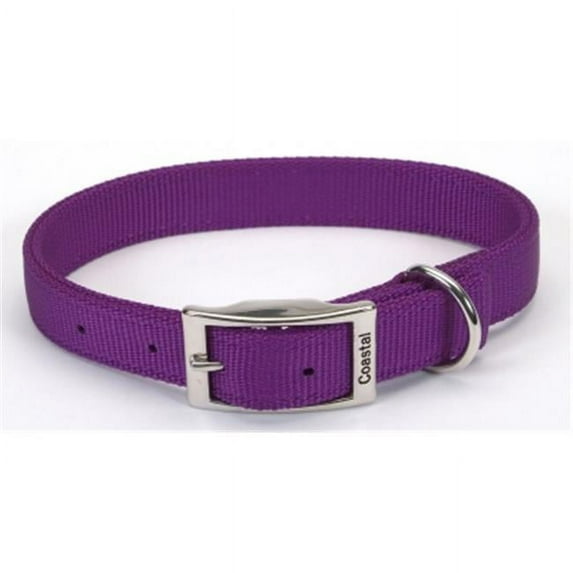 Coastal Pet Products CO06405 20 in. Double Web Collar - Purple
