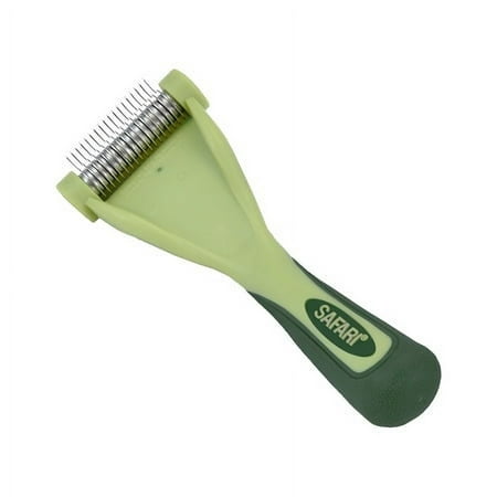 Safari Shed Magic De-Shedding Tool for Cats with Medium to Long Hair