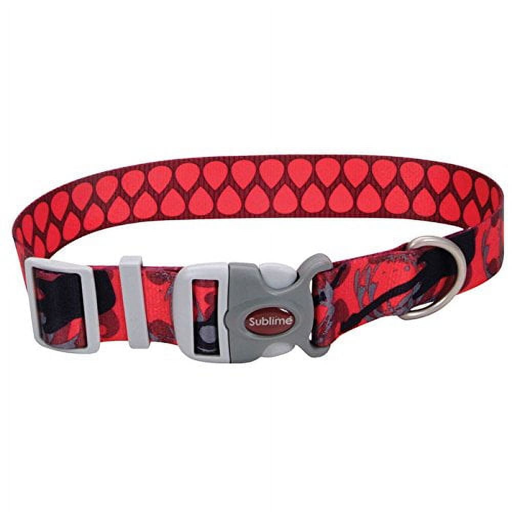 Coastal Pet Sublime Adjustable pet collar LG Red 18-26 Guitars  Multi-Colored 