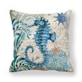 thumbnail image 1 of Coastal Pillow Covers Ocean Sea Decorative Throw Pillow Covers Square Polyester Cushion Case for Home Sofa Couch Decor（18 inch）, 1 of 1
