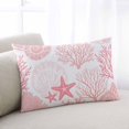 thumbnail image 1 of Coastal Pink King Pillow Covers, Ocean Coral Starfish Shell Modern Sea Soft Breathable Throw Pillow Cases with Invisible Zipper, Decorative Pillowcase Pillows Protectors for Sofa Bed Couch 20"x36", 1 of 9