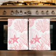 thumbnail image 1 of Coastal Pink Kitchen Towels Set of 1, Ocean Coral Starfish Shell Modern Sea Absorbent Dish Towels for Kitchen, Microfiber Hand Towel, Quick Drying Tea Towel for Cleaning Decorative Dishcloths, 1 of 7