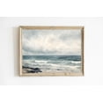 thumbnail image 1 of Coastal Print Beach Seascape Coastal Wall Decor Ocean Neutral Blue Tones E595, Unframed Paper Print, 1 of 5