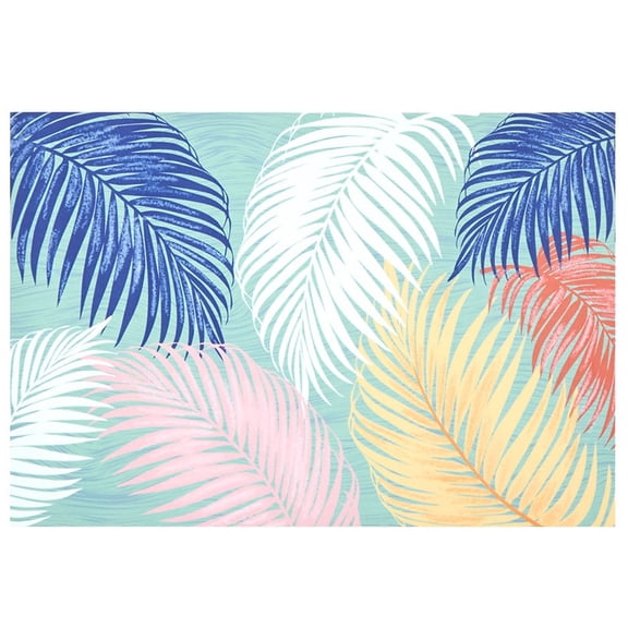 Indoor/Outdoor Coastal Print Accent Rug or Runner