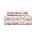 thumbnail image 1 of Coastal Print Microfiber Sheet Set, California King, Oceanside Sand, 1 of 2
