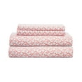 thumbnail image 1 of Coastal Print Microfiber Sheet Set, Full, Burnt Coral, 1 of 2