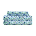 thumbnail image 1 of Coastal Print Microfiber Sheet Set, Twin, Clearwater Aqua, 1 of 2