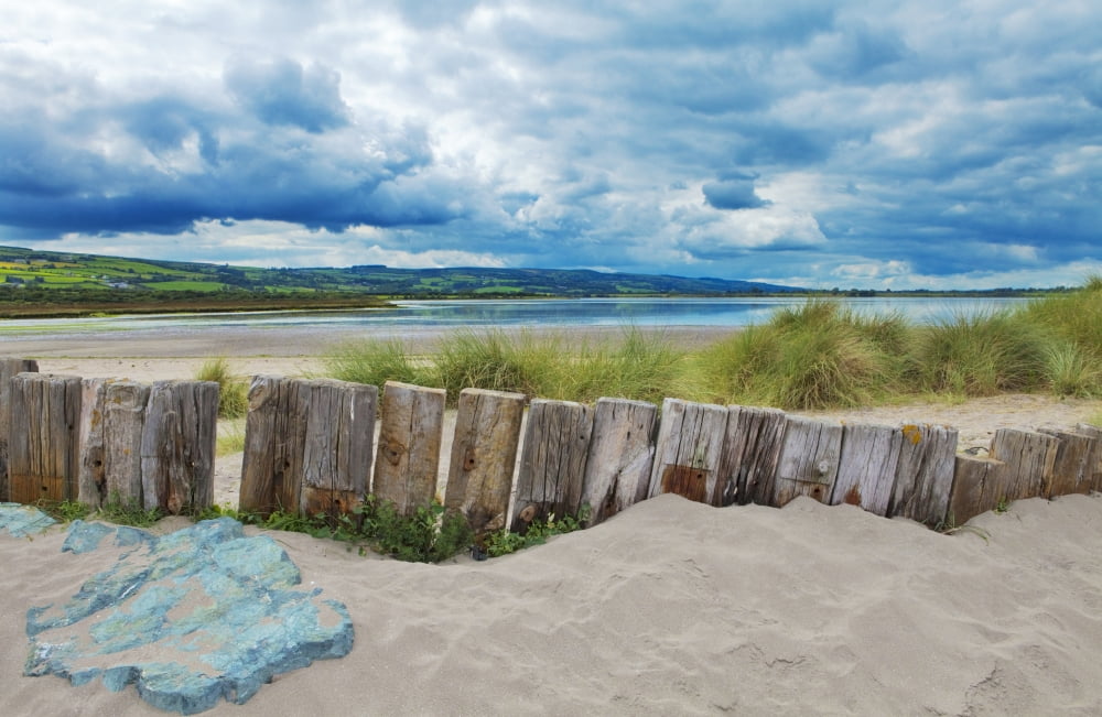 Coastal Protection On The Cunnigar On Dungarvan Bay County Waterford Ireland Canvas Art - George Munday Design Pics (19 x 12)