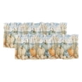 Rod Wave Fall Coastal Pumpkins Curtain Valances for Windows, Kitchen Valance Window ...