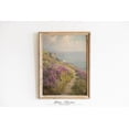 thumbnail image 1 of Coastal Purple Wildflower Field, Vintage Summer Beach Poster, Farmhouse Floral Poster, Spring Wall Art Flower Art Sea Home Decor, 8x12 UNFRAMED, 1 of 3