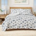 thumbnail image 1 of Coastal Quilt Set - Lightweight, Soft, All-Season - 2-Piece Reversible Bedding Set (Twin / Twin XL, Coastal Fish), 1 of 6