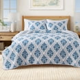 thumbnail image 1 of Coastal Quilt Set - Lightweight, Soft, All-Season - 2-Piece Reversible Nautical Bedding Set (Twin / Twin XL, Nautical Medallion), 1 of 6