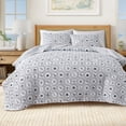 thumbnail image 1 of Coastal Quilt Set - Lightweight, Soft, All-Season - 2-Piece Reversible Nautical Bedding Set (Twin / Twin XL, Seashell Tile), 1 of 6