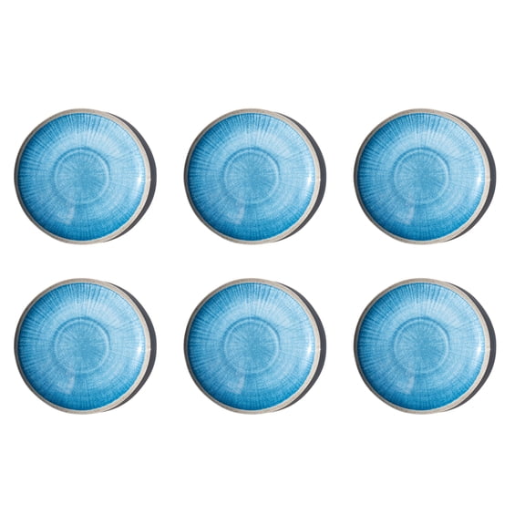 Coastal Reactive NewWave Melamine Dinner Plate - Blue - 10.5" - Set of 6