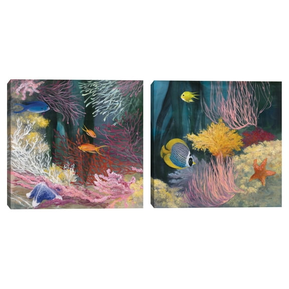 Coastal Reef I & II by Julia Purinton Canvas Art Print Set