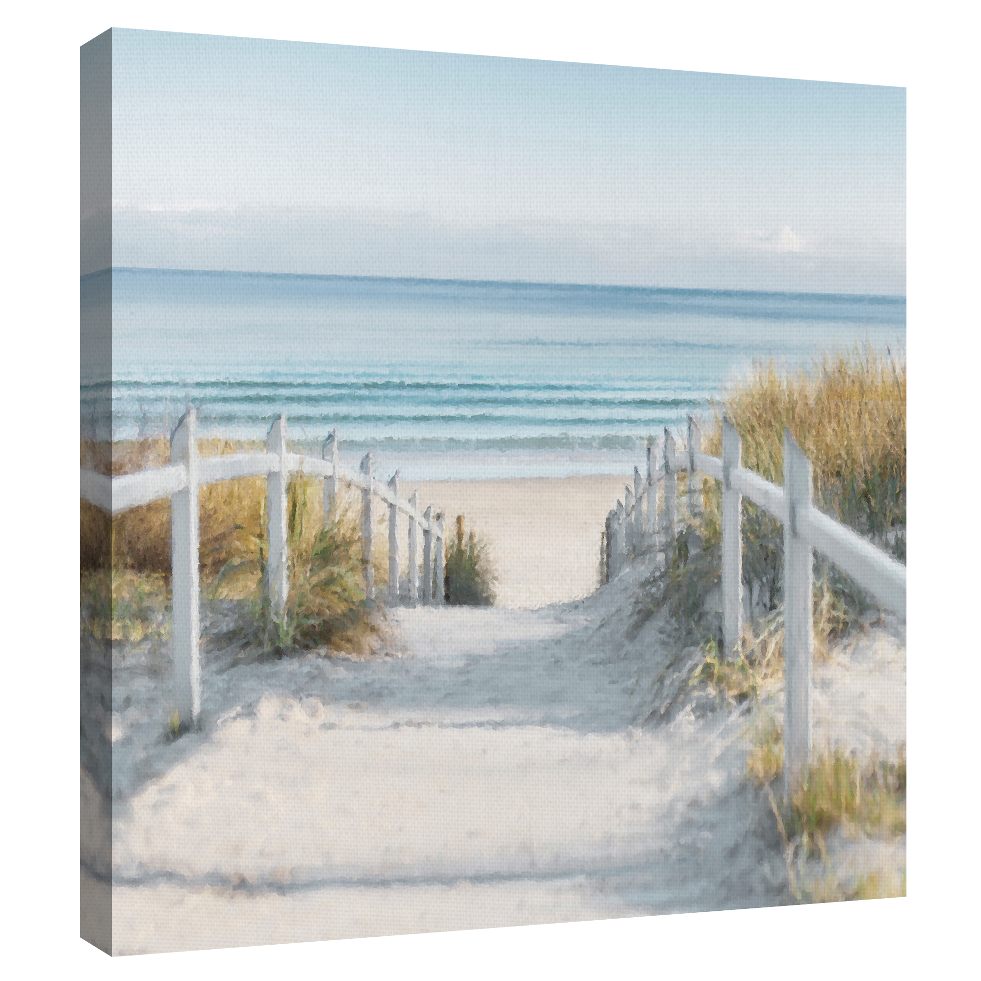 Coastal Retreat Meander by Mark Chandon Canvas Art Print