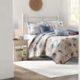 thumbnail image 1 of Coastal Reversible Bedding Sets Brushed Microfiber Decorative Pillows Included, 1 of 9