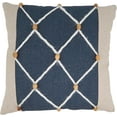 thumbnail image 1 of Coastal Rope and Bead Pillow Cover, 1 of 4