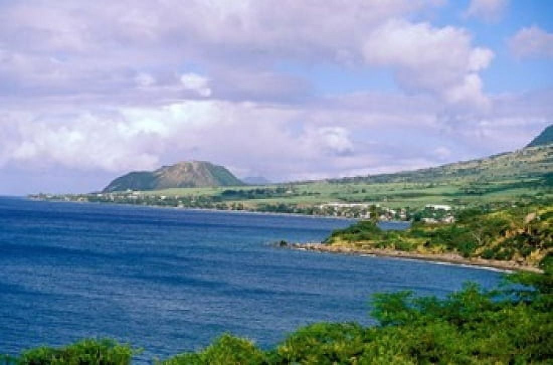 Coastal Roseau St Kitts Caribbean Canvas Art - David Herbig DanitaDelimont (27 x 18)