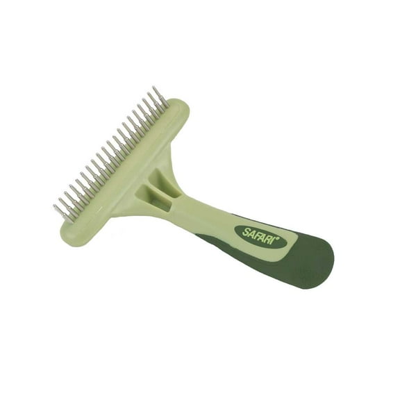 Coastal - Safari - Dog Undercoat Rakes, Rotating Pin Undercoat Rake, One Size (6.25" L x 4.5" W)