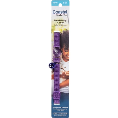 Coastal Safe Cat Nylon Adjustable Breakaway Collar 3/8 X 8 12