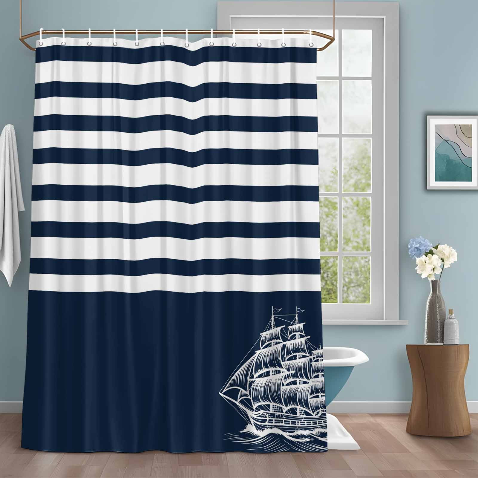 Shower Curtain For A Boat