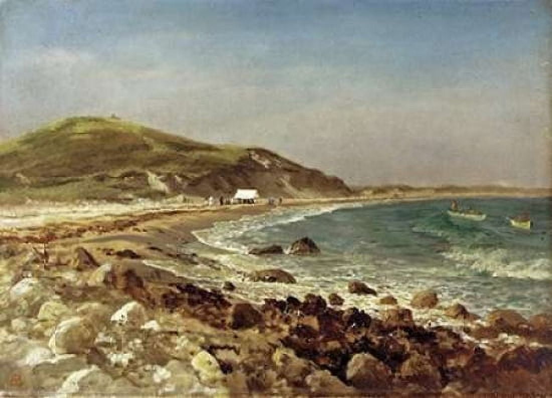 Coastal Scene Canvas Art - Albert Bierstadt (20 x 28)