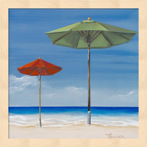 Coastal Scene II by Tiffany Hakimipour, Framed Wall Art, 13.25W x 13.25H