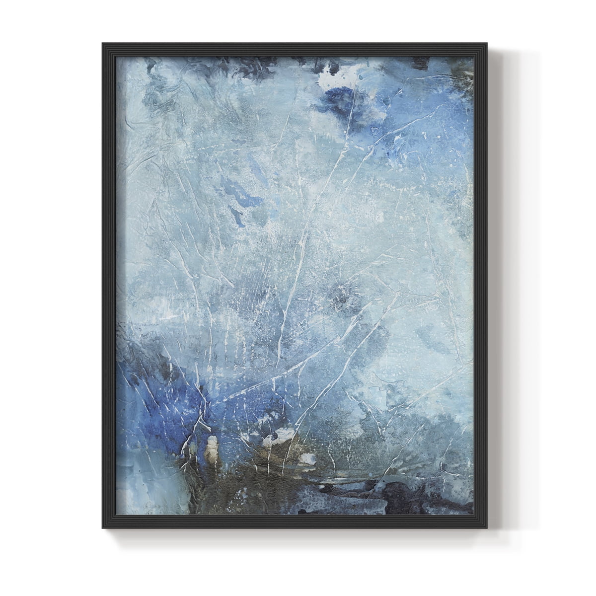 Coastal Seas III Framed Print in Black Solid Wood Framed Print No Nail Hanging