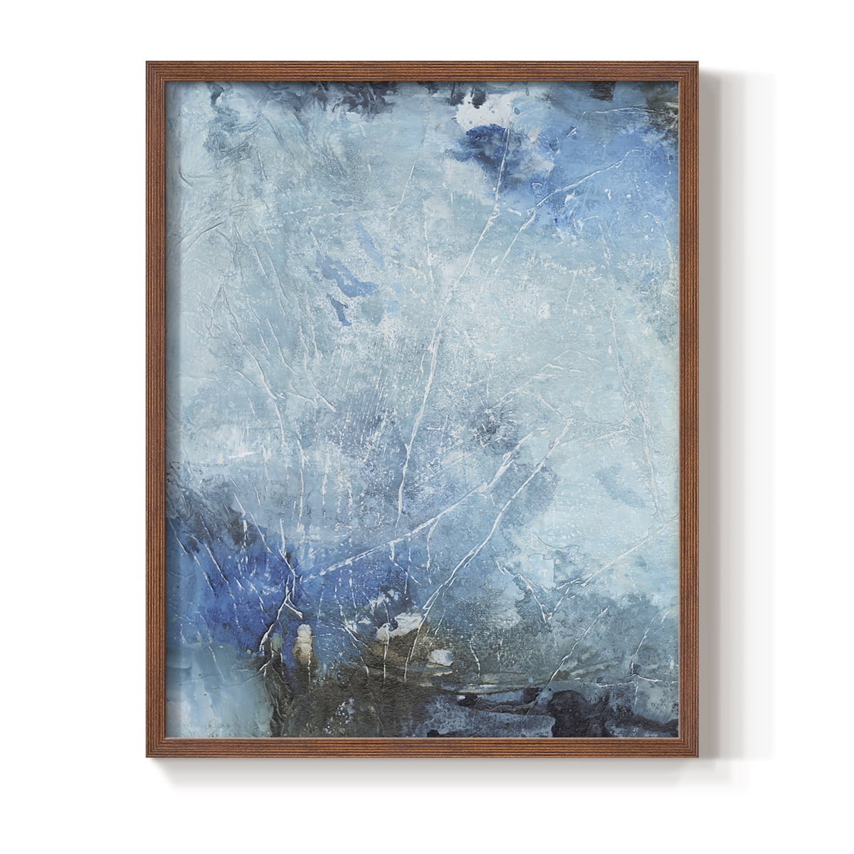 Coastal Seas III Framed Print in Brown Solid Wood Framed Print No Nail Hanging