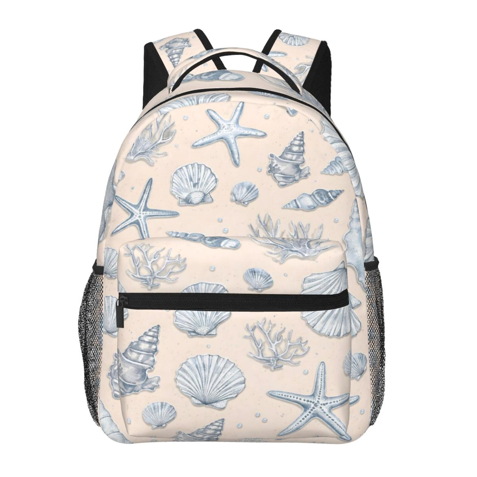 Coastal Seashell Vintage Ocean Shell And Starfish Backpack Lightweight ...