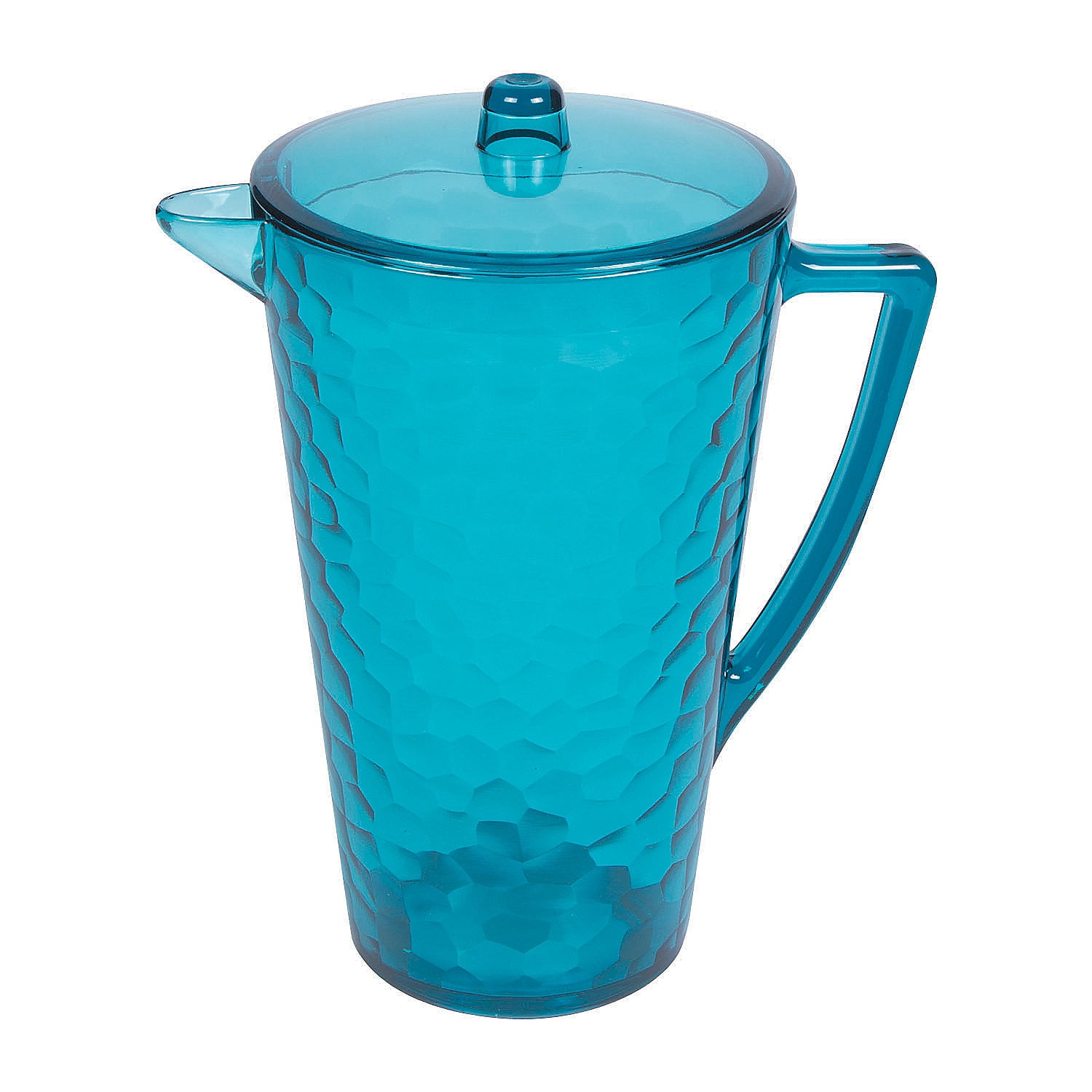 Coastal Blue Acrylic Pitcher with Lid - 50 oz Capacity