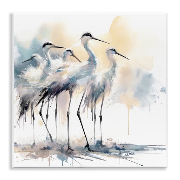 Stupell Industries Coastal Serenity Sea Birds Wall Plaque Art, design by Sally Kaye Barlow/Makaio Design, 12 x 12