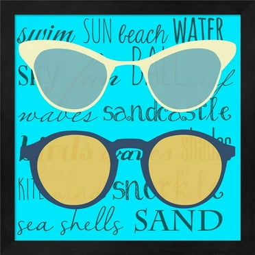 Coastal Shades I by SD Graphics Studio, Framed Wall Art, 13.25W x 13.25H
