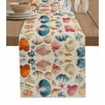 thumbnail image 1 of Coastal Shell Table Runner Cotton Linen 36 Inch Holiday Dresser Scarves, Summer Nautical Shell Beach Starfish Tablerunner for Kitchen Coffee Dining Bedroom Living Room Dinner Scarf Décor 13''x36'', 1 of 9