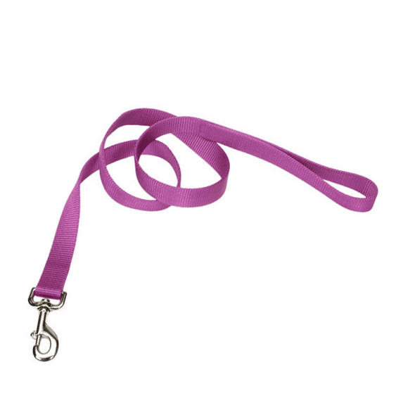 Coastal Single-Ply Dog Leash, Orchid, Large - 1" x 6'