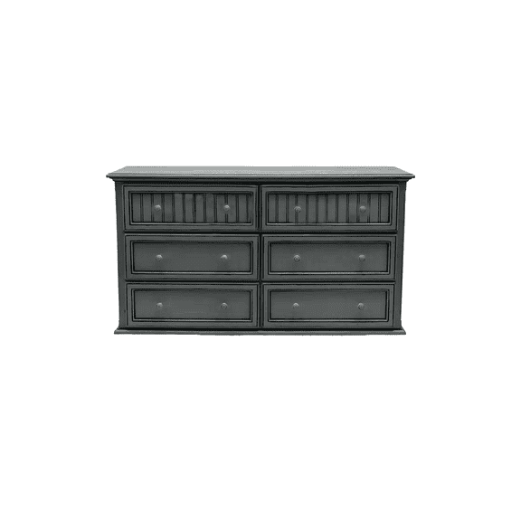 Coastal Solid Wood 6 Drawer Dresser