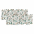 thumbnail image 1 of Coastal Starfish Curtain Valances for Windows, Kitchen Valance Window Treatments Panel 2 Pack, Farmhouse Nautical Seahorse Conch Rod Pocket Short Curtains for Bathroom Bedroom 42 x 12 Inch, 1 of 8