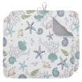 Coastal Starfish Dish Drying Mat for Kitchen Counter,Ocean Coral Shell ...