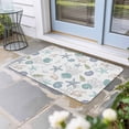thumbnail image 1 of Coastal Starfish Door Mat Indoor Outdoor, Ocean Coral Shell Beach Marine Life Non Slip Welcome Mat with Rubber Backing, Absorbent Fabric Front Door Mats Entryway Rug for Home Patio Entrance 18"x30", 1 of 8