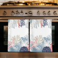 thumbnail image 1 of Coastal Starfish Kitchen Towels Set of 4, Ocean Weeping Coral Beach Conch Absorbent Dish Towels for Kitchen, Microfiber Hand Towel, Quick Drying Tea Towel for Cleaning Decorative Dishcloths, 1 of 7